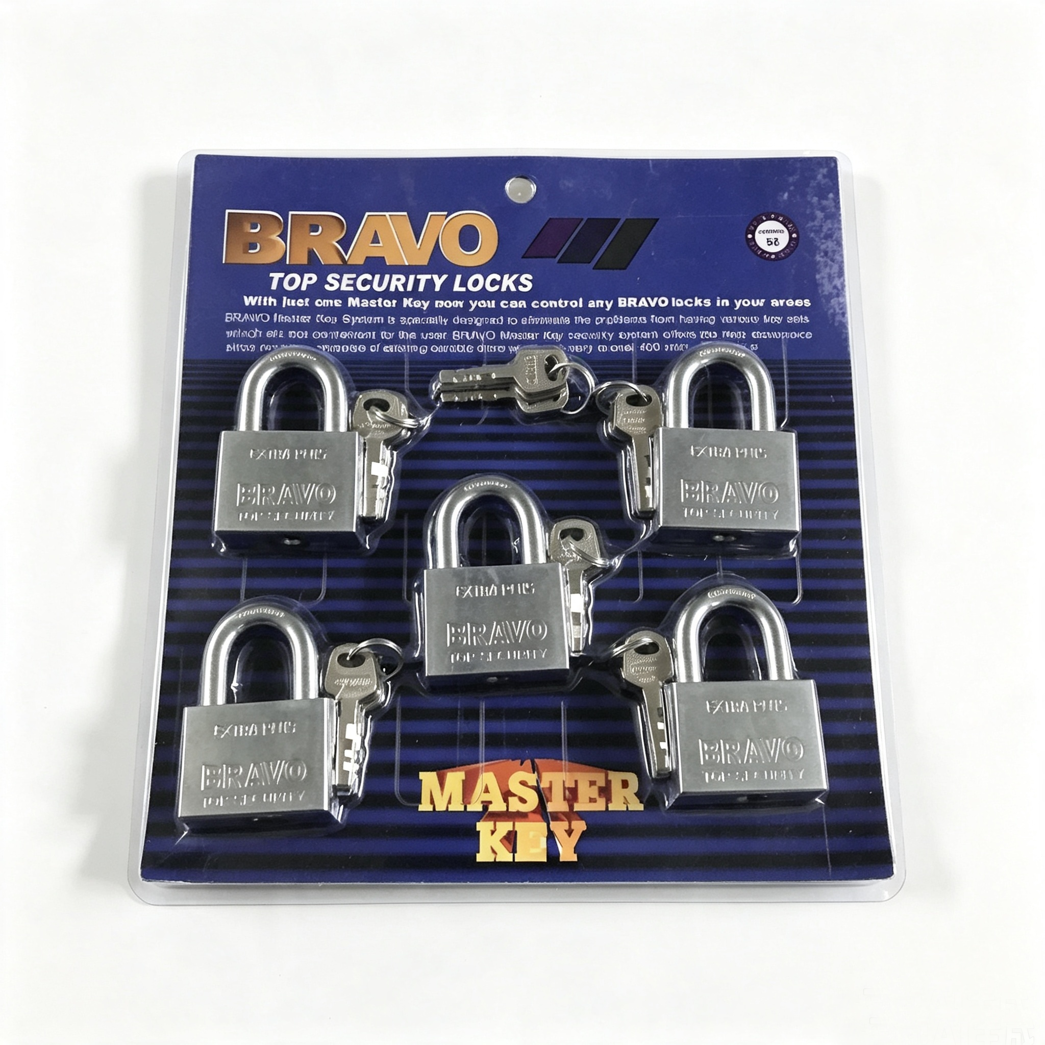 Κλειδαριά master key 40mm από χαλκό για θαλάσσια χρήση