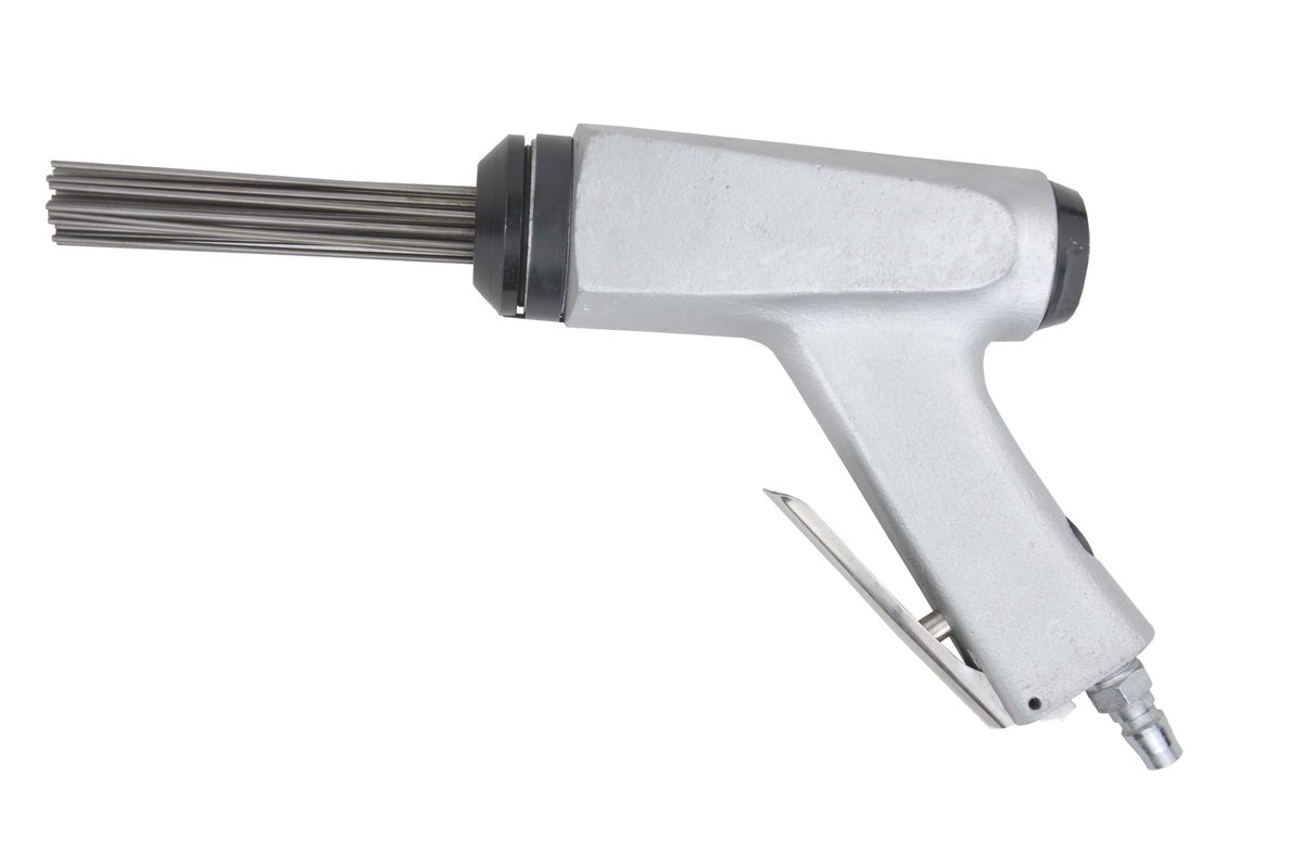 Cincel neumático de agujas JC-16 con 29 agujas y mango ergonómico