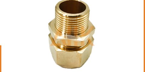 Brass Flareless Male Connectors