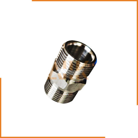 High-Pressure Double Male Thread Connector (Stainless Steel)