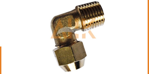 Brass Flared Elbows, 90° with Male End