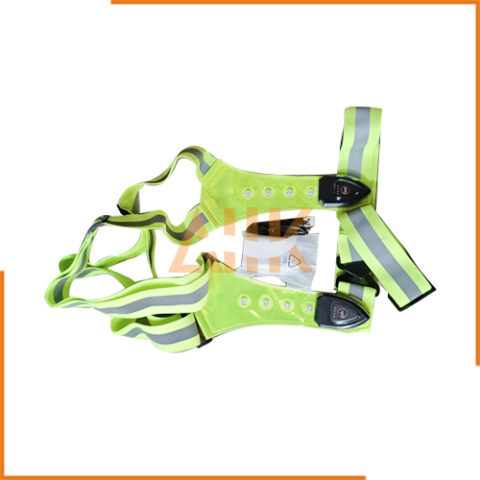 Safety Strap Vest with LED Flashing Light